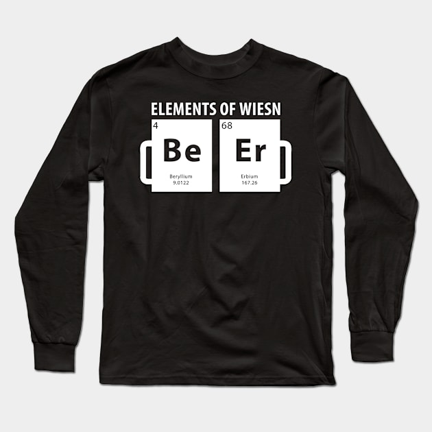 Periodically Shirt Oktoberfest Elements Of Wiesn Beer (BeEr) Long Sleeve T-Shirt by sheepmerch